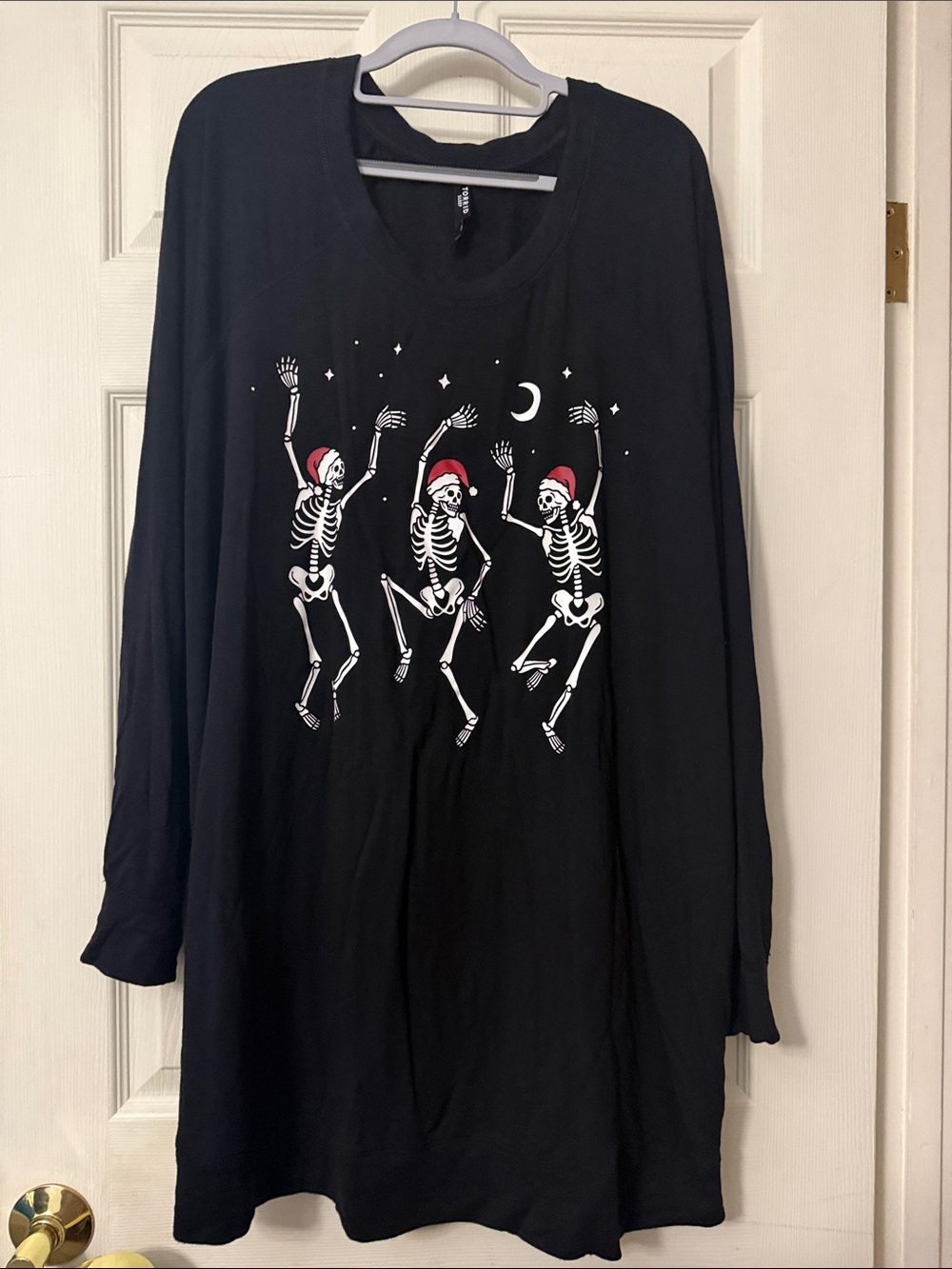 Torrid Dream Fleece long sleeve Sleep Tunic Sz 4, 4X, 28